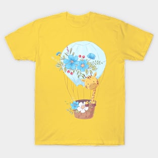 giraffe and balloon T-Shirt